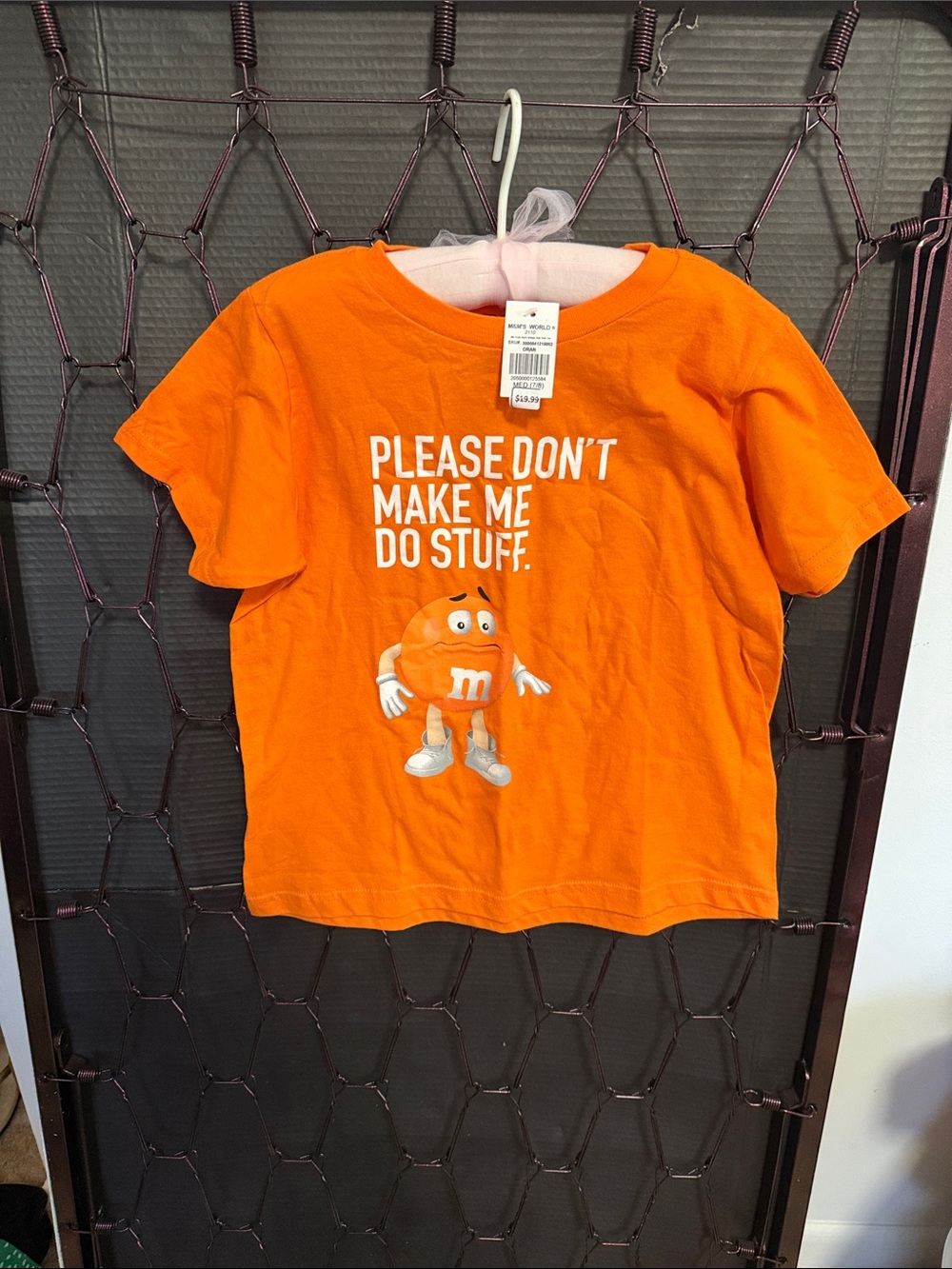 M&M'S Orange Kids Graphic Tee with Slogan